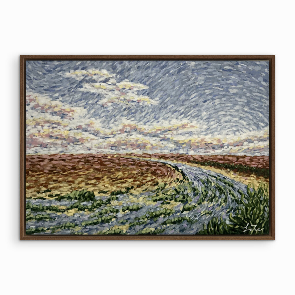 yellow flowering field, lange rug (sold)