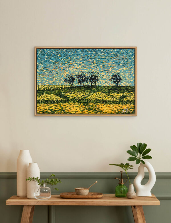 yellow flowering field