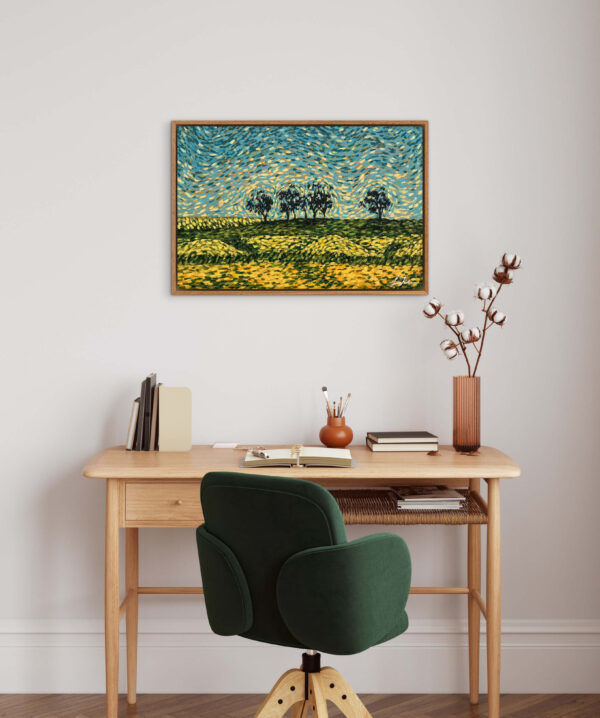 yellow flowering field
