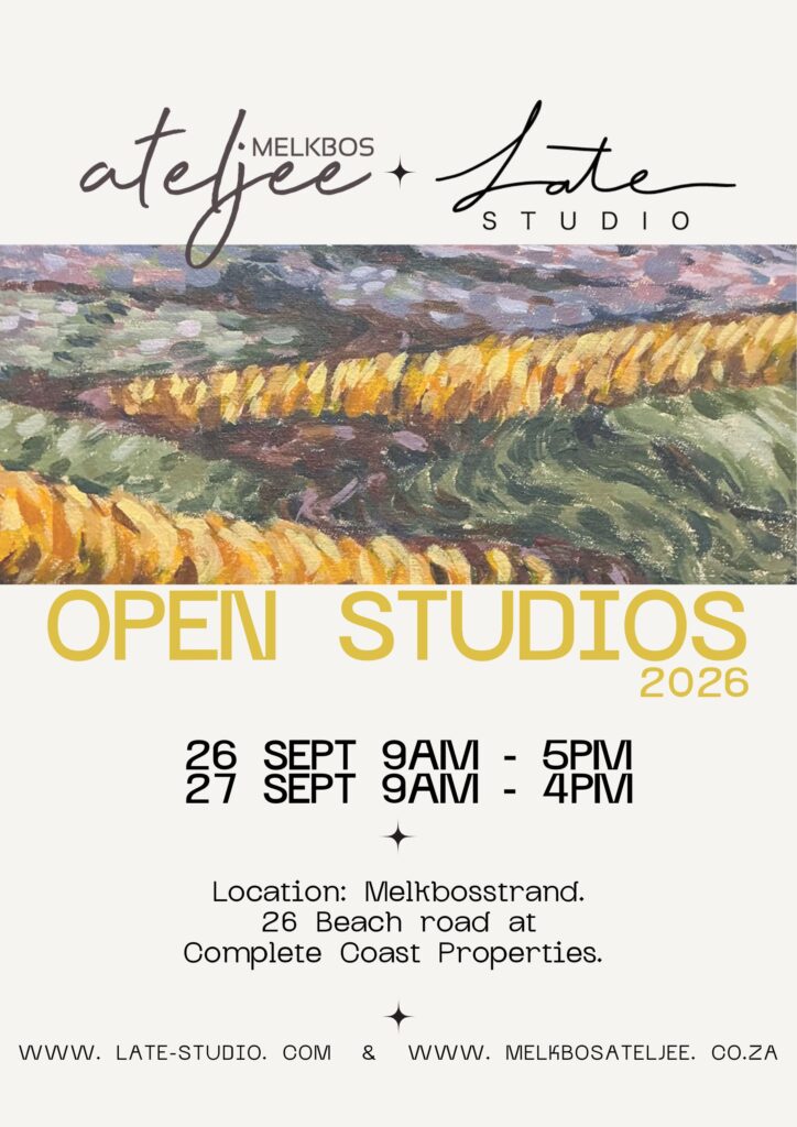 melkbos ateljee and late studio poster
